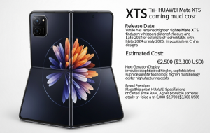 تاریخ عرضه و قیمت احتمالی گوشی سه‌لایه هواوی میت XTs مشخص شد
